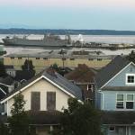 Naval Station Everett is shown here on Wednesday. (Sue Misao / The Herald)