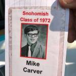 Mike Carver as he appeared in the Snohomish Class of 1972 yearbook (Andrea Brown / The Herald)