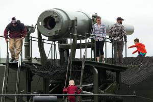 Andy Bronson / The Herald                                The guns at Fort Casey State Park are the only 10-inch disappearing guns in the United States and two of four left in the world.