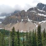 The drive along the Icefields Parkway between Jasper and Banff offers stunning views of mountains and glaciers along every twist of the road.