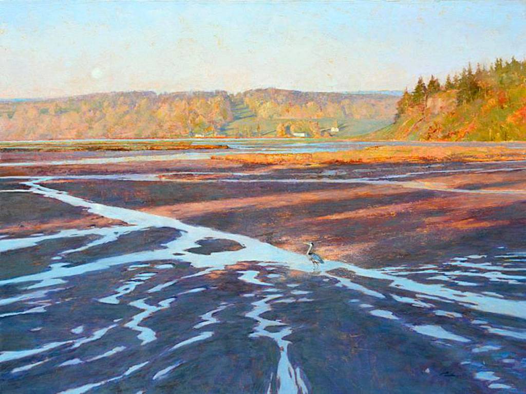 October Morning, Deer Lagoon, oil on canvas