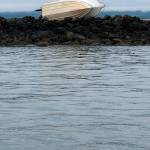 One man suffered minor injuries after a boating accident off Jetty Island in Everett Friday night. (Photo courtesy of Everett Police Department)