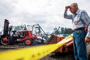 Home saved in blaze that burned nearly century-old barn