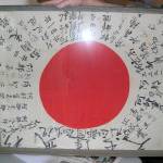 This flag belonged to Japanese soldier Masamoto Abe during World War II. It was taken after his death by Allied soldiers and has been kept in the Gold Bar Veterans of Foreign Wars hall for many years. The post recently found a way to get it back to the Abes family through the Obon Society. (Photo courtesy of the Gold Bar VFW)