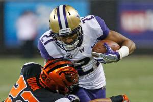 Huskies WR Pounds back in action after 2nd ACL tear
