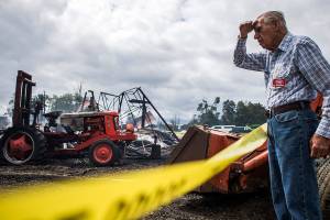 Fires cancel tractor show in Monroe, burn trailer in Maltby