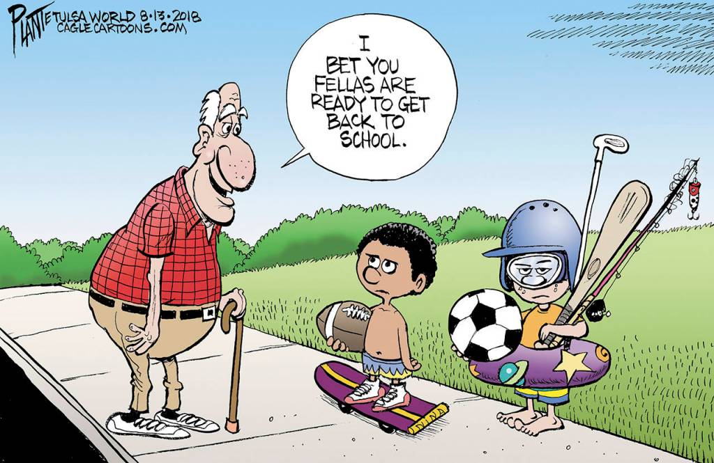 Editorial cartoons for Thursday, Aug. 16