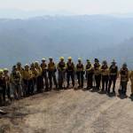 A group photo of firefighters at the the Californina wildfires included Snohomish County firefighters Andrew Anderson, Jacob Curti, Michael Intonti and Ernie Walters. (Photo courtesy of Jacob Curti)