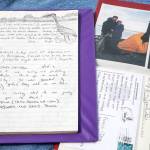 The journal at Meadowdale Beach Park in Edmonds records the stories kayakers as they journey the Cascadia Marine Trail. (Lizz Giordano / The Herald)