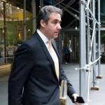 Michael Cohen, former personal lawyer to President Donald Trump, leaves his apartment building in New York on Tuesday, Aug. 21. (AP Photo/Richard Drew)