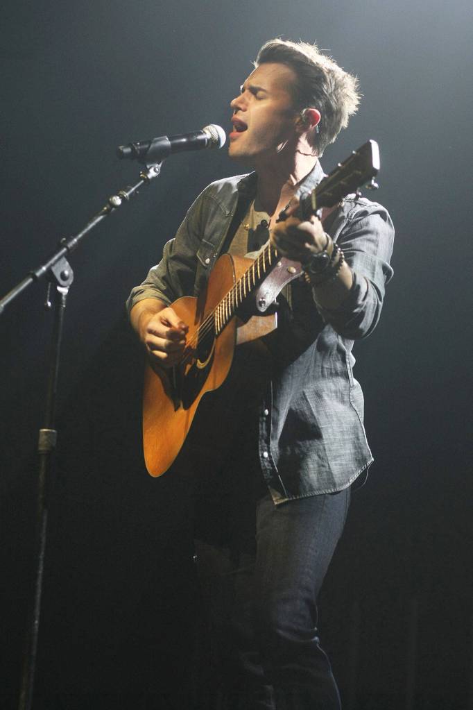 Kris Allen performs during the American Idol: Live 2018 tour. He will be part of the show at the Evergreen State Fair this year. (Eric McCandless / ABC)