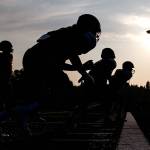 Lakewood players run through offensive line drills during practice on Aug. 23, 2018, at Lakewood High School in Arlington. (Kevin Clark / The Herald)