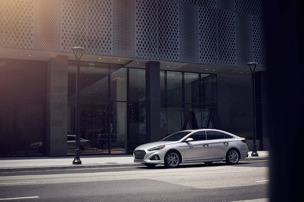 Hyundais midsize Sonata sedan is well equipped in all trim levels and delivers a respectable 35 mpg fuel economy rating for highway driving. (Manufacturer photo)