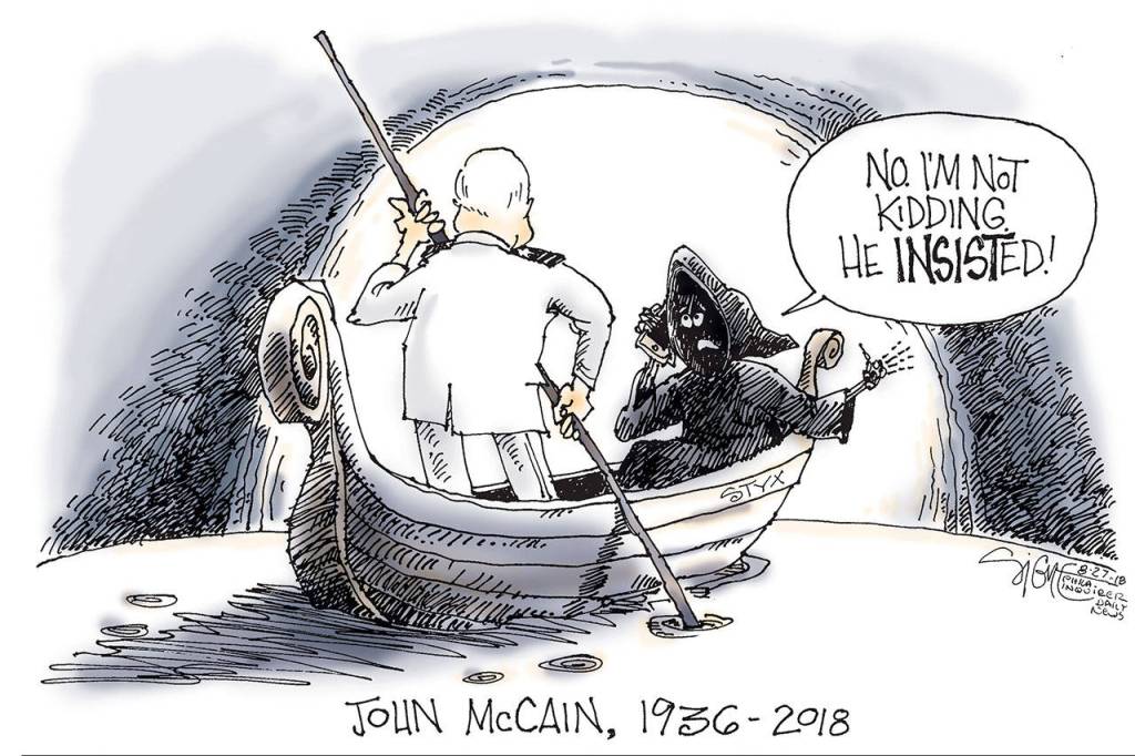 Editorial cartoons for Tuesday, Aug. 28