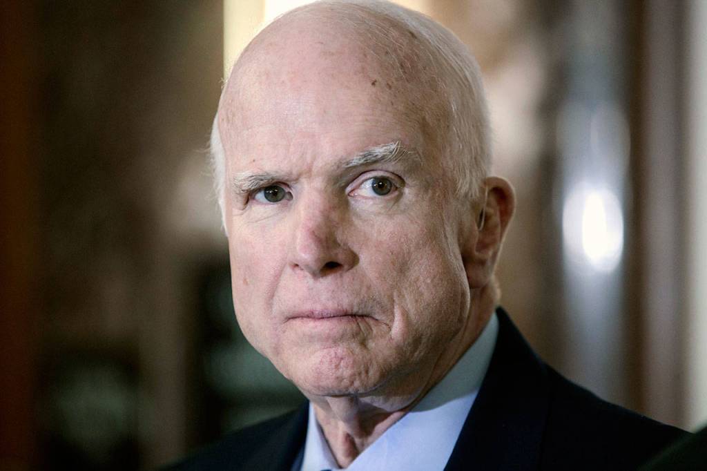 Sen. John McCain, R-Arizona, in 2017. (AP Photo/J. Scott Applewhite, File)