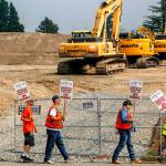 Labor stoppage ends for some local projects, but not all