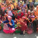 Women in Nepal show off their Days for Girls kits. (Contributed photo)