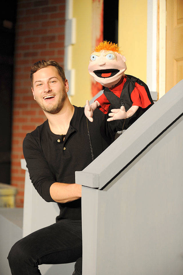 David Haber provides the voice for Princeton, a wide-eyed puppet whos looking for his purpose. (Photo by Larry T. Lisk)