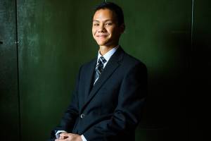 Super Kid: He has his eye on a future in politics