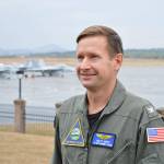 Capt. Matthew Arny became the new commanding officer of Naval Air Station Whidbey Island in August. (Laura Guido / Whidbey News-Times)
