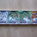 Protect Salmon All Year Round, by Jerry Steffen Jr. of Mountlake Terrace, won first place in the painting, prints and drawing category.