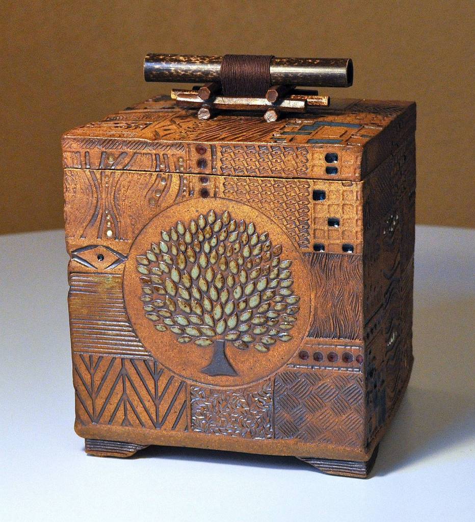 Melissa Luna of Snohomish won second place for Squared Earth  Tree in the artistians works category.