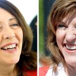 Maria Cantwell (left) and Susan Hutchison