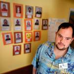 Preston Dwoskin, 26, is a former student in the Marysville School Districts 18-21 program, part of special education. He now is employed by the transition program, guiding other students toward work opportunities. Born with profound hearing loss, he has been an advocate for people with disabilities. (Dan Bates / The Herald)