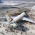 The rollout ceremony for the first Boeing 747 at the Everett factory. (Boeing Co.)