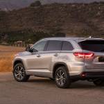 The 2018 Toyota Highlander SUV has three rows of seats, accommodating up to seven or eight passengers. (Manufacturer photo)