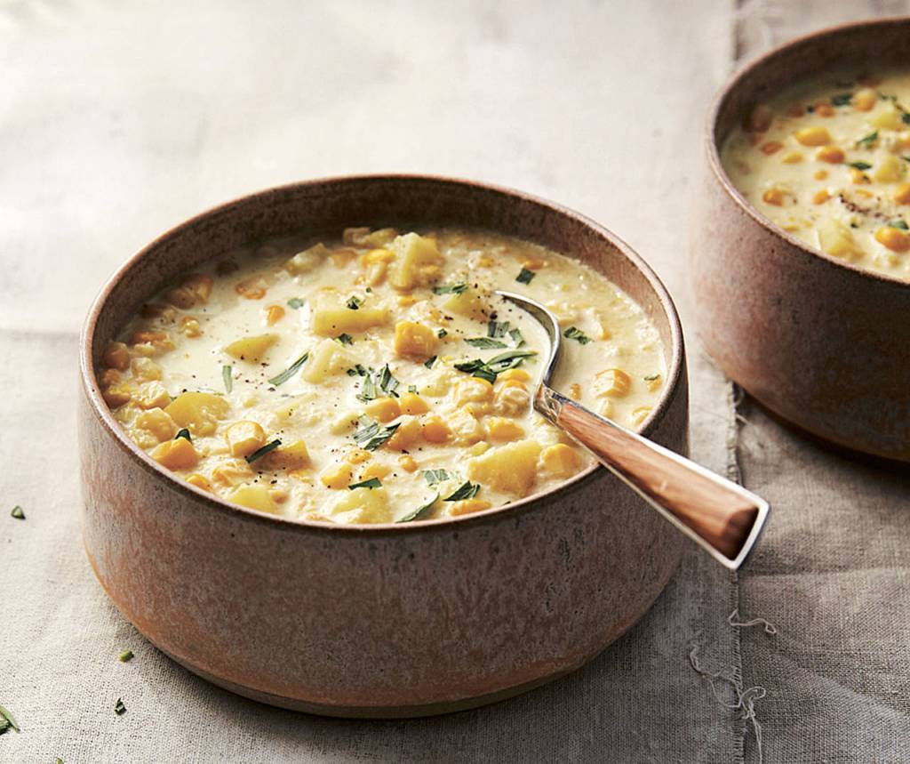 If youd like meat in your chowder, this one pairs well with chopped uncured ham. (Charity Burggraaf)