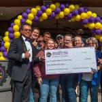 Planet Fitness in Everett celebrated its grand opening on Sept. 18 with a $500 donation to Cascade Boys & Girls Club. (Contributed photo by Leslie C. Saber)