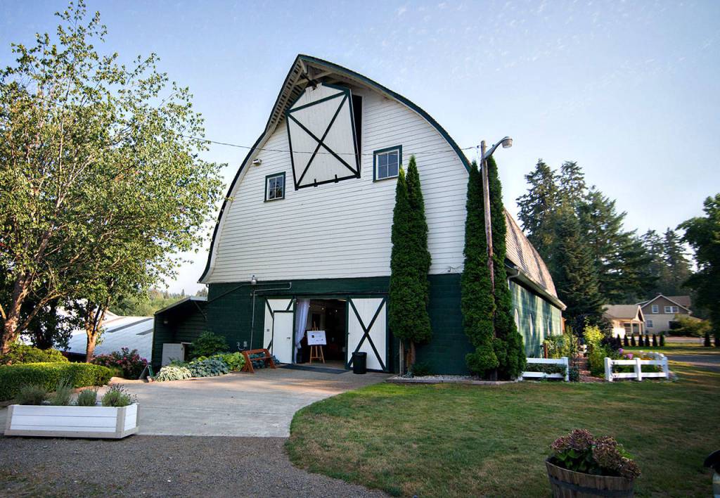 The Snohomish Barn Tour includes The Barn at Holly Farm in Bothell. Built in 1922, it originally stored hay and horse stables. It has since been renovated. (The Barn at Holly Farm)