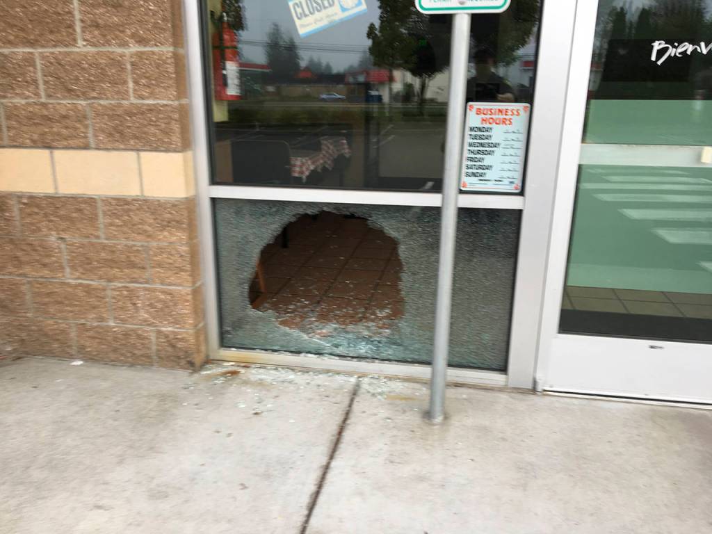 At least 10 businesses along U.S. 2 reported burglaries Friday. (Monroe Police Department)