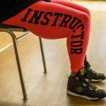 Darliene Ifiorah suits up in Zumba apparel for a class at the Stillaguamish Senior Center in Arlington. (Olivia Vanni / The Herald)