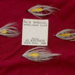 Knudson Spiders tied by the late Al Knudson have remained popular, particularly for sea-run cutthroat trout. (Courtesy of the Evergreen Fly Fishing Club)