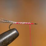 Secure about a dozen mallard fibers for tail. (Mike Benbow photo)