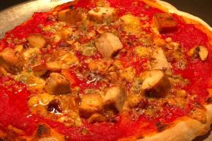 The pizza sauce is crafted like wine at the Eight Ball Cafe