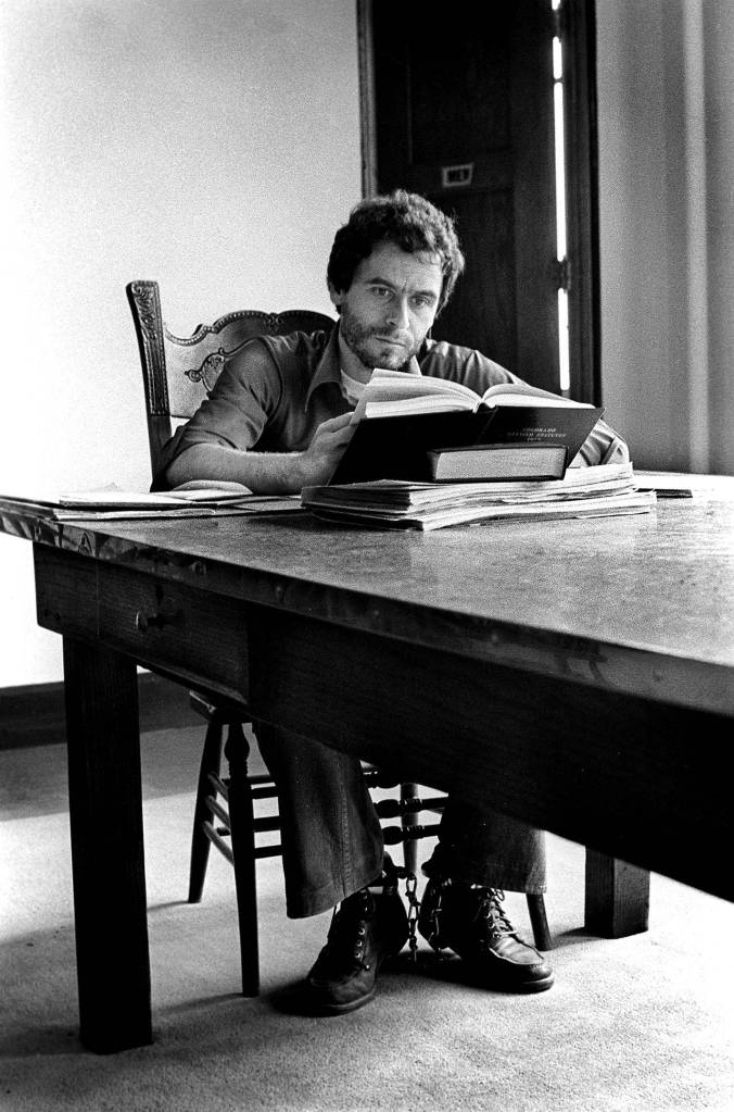 Ted Bundy reads about Colorado Revised Statutes. Just weeks later, he escaped. (Jerry Gay)
