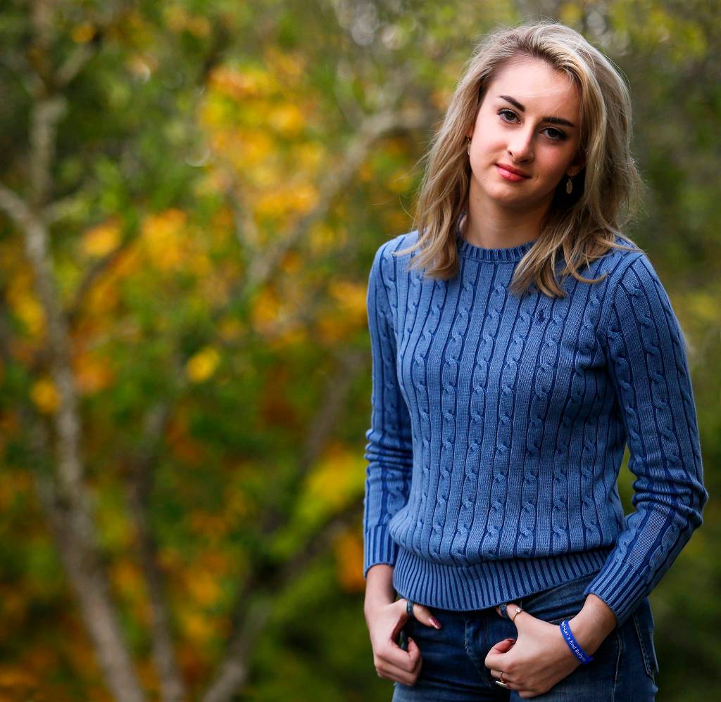 MacKenzie Haarlow, 17, has made it her mission to curb bullying. (Dan Bates / The Herald)