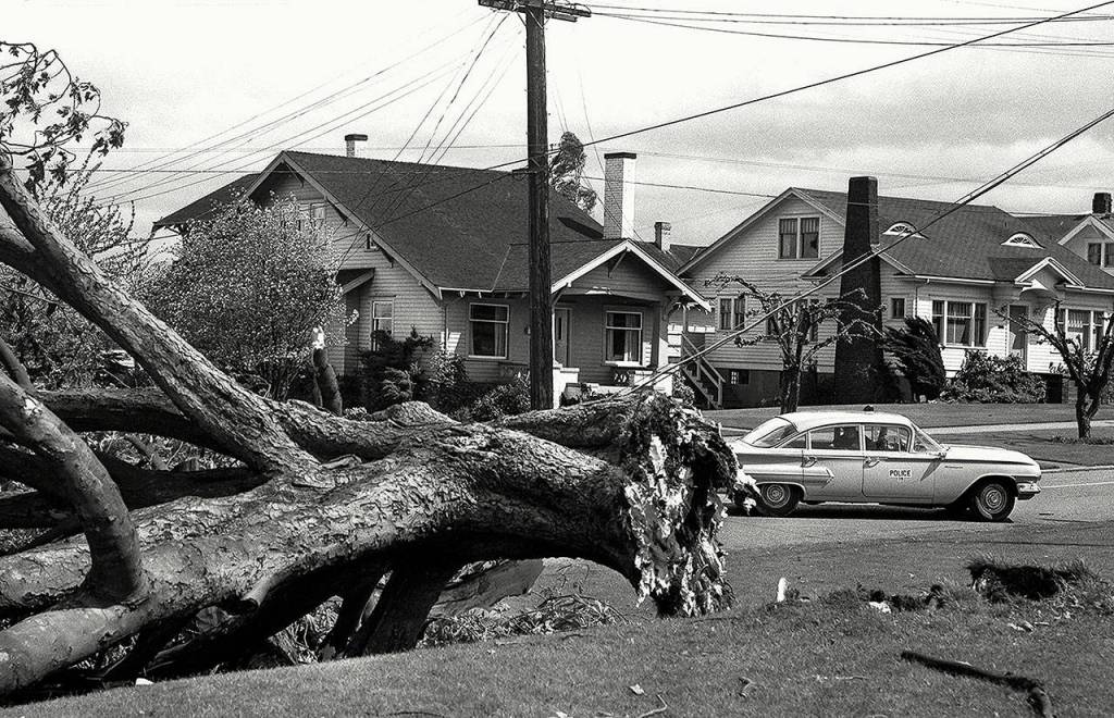 The storm killed at least 46 people, including a man working at a dam on the Sultan River. (Herald File)