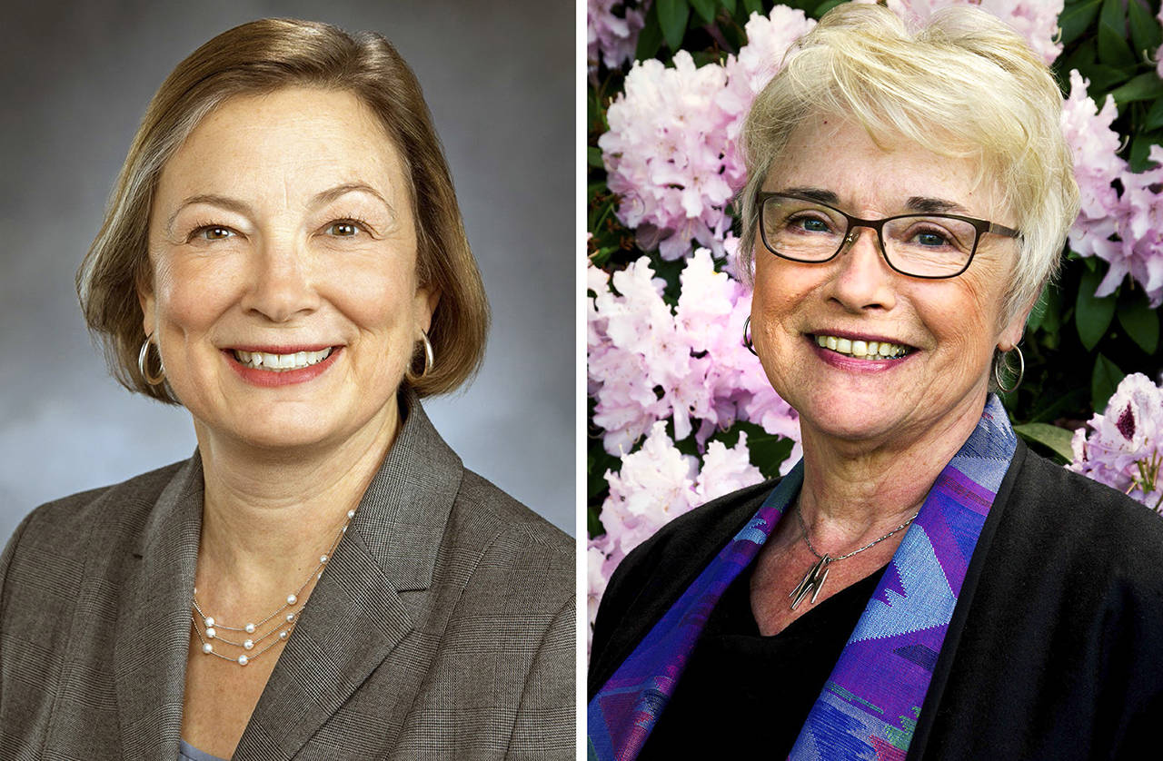 June Robinson (left) and Carolyn Eslick