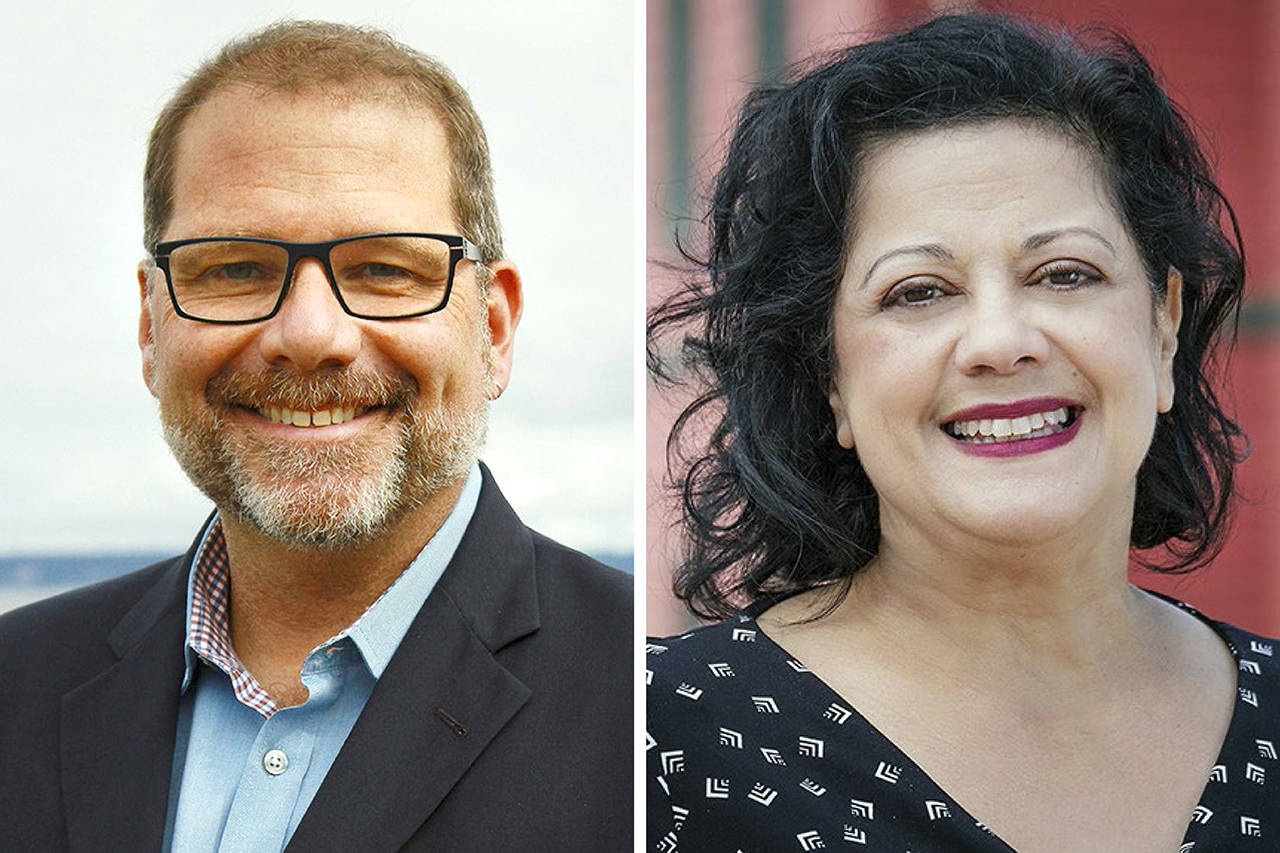 Strom Peterson (left) and Lillian Ortiz-Self