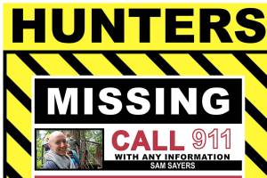 Hunters asked to look for signs of missing hiker Sam Sayers