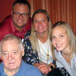 Steve Peterson (lower left) was honored as the Arlington Kiwanis Person of the Year at the Kiwanis Installation Banquet on Oct. 3, 2018. He is pictured with his son and daughter-in-law Scott and Nikki Peterson and his granddaughter Emily. (Contributed photo)