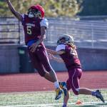 Michai Harris catches a pass during a practice session at Lakewood High School on Oct. 10. (Olivia Vanni / The Herald)