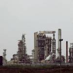 A gas flame, part of normal plant operations, flares at a refinery in April 2010, now owned by Andeavor, formerly Tesoro Corp., including a gas flare flame that is part of normal plant operations, in Anacortes. A campaign bankrolled by the oil industry has raised $20.46 million to defeat a carbon pollution fee on the ballot in Washington state aiming at tackling climate change. (Ted S. Warren/Associated Press file photo)