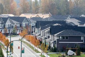 Overlook at Riverfront is the new housing development in Everett. (Kevin Clark / Herald file)