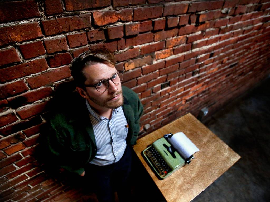 Everett writer Richard Porters new book,<a href="https://www.heraldnet.com/news/everetts-tenancity-celebrated-in-new-book-of-real-life-tales/" target="_blank"> Smokestackers!</a> is about the common folklore of Everett. (Dan Bates / The Herald)