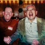 Larry ODonnell (left) and Victor Hirakawa enjoy a hearty laugh together.